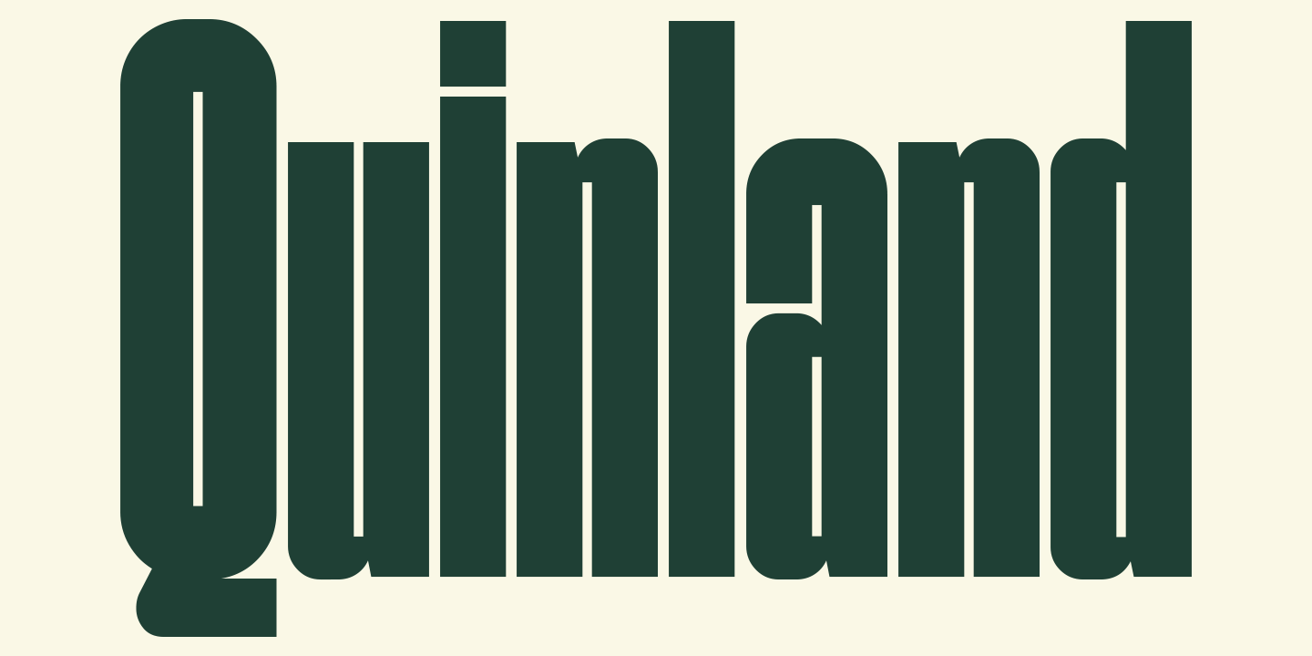 Example font Quinland #1